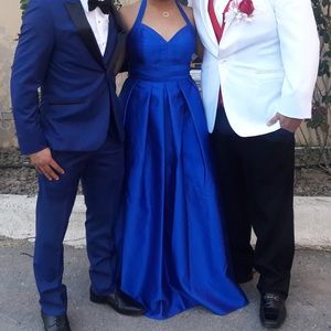 Blue prom dress